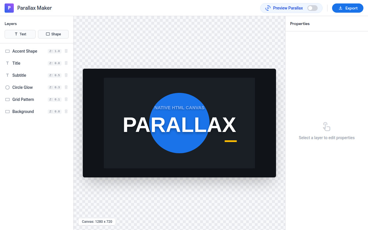 Parallax Thumbnail Maker